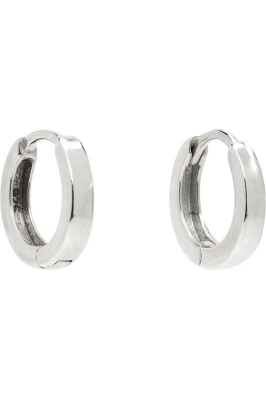 실버 클러치 후프 링 귀걸이 Silver Clutch Hoop Earrings 17731741
