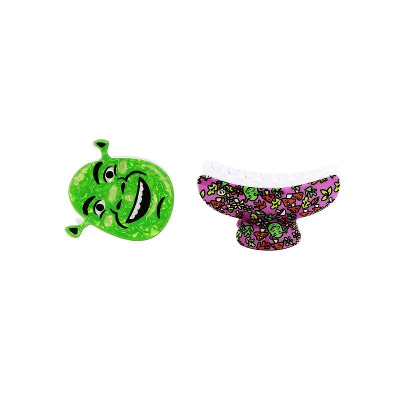 헤어 클립 세트 Ogre & Mushrooms 2-Piece Hair Clip Set 22060368 Shrek ogre & mushrooms