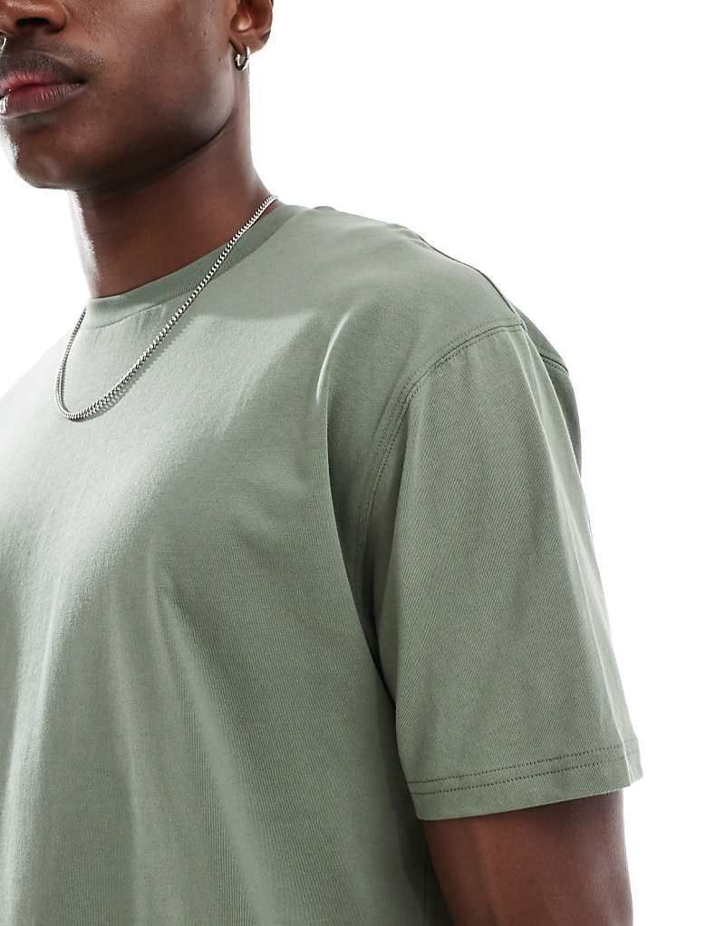 Locker geschnittenes Basic-T-Shirt in Salbeigrun 207923254Sea Spray