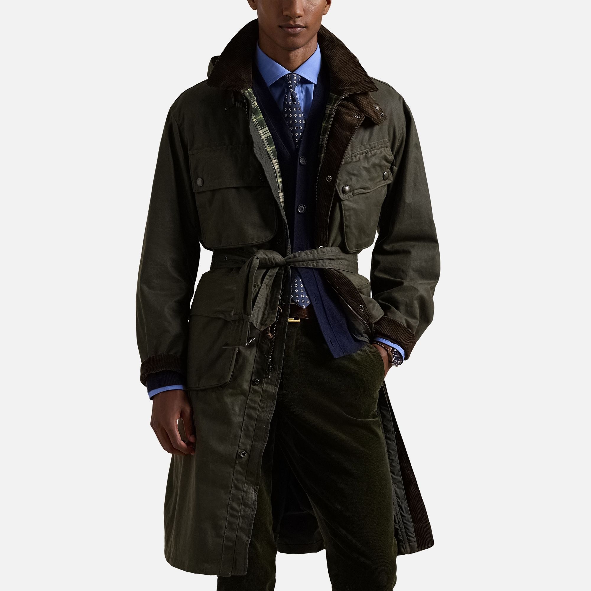 폴로 랄프 로렌 왁스 코튼 코트 Polo Ralph Lauren Stewart Waxed Cotton Coat 15425708