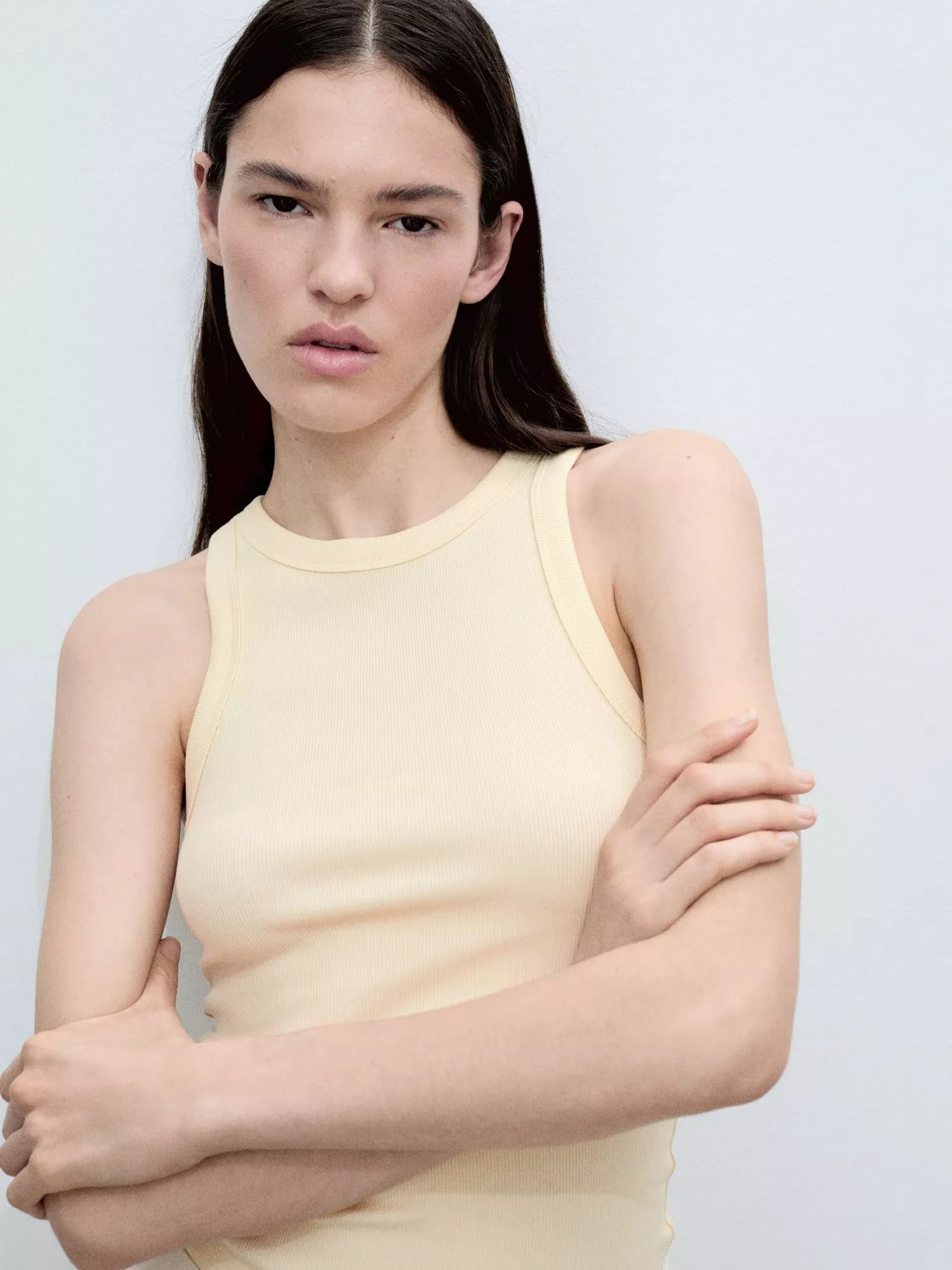 슬림 핏 탱크 옐로우 Boni Slim Fit Tank, Yellow 113498977
