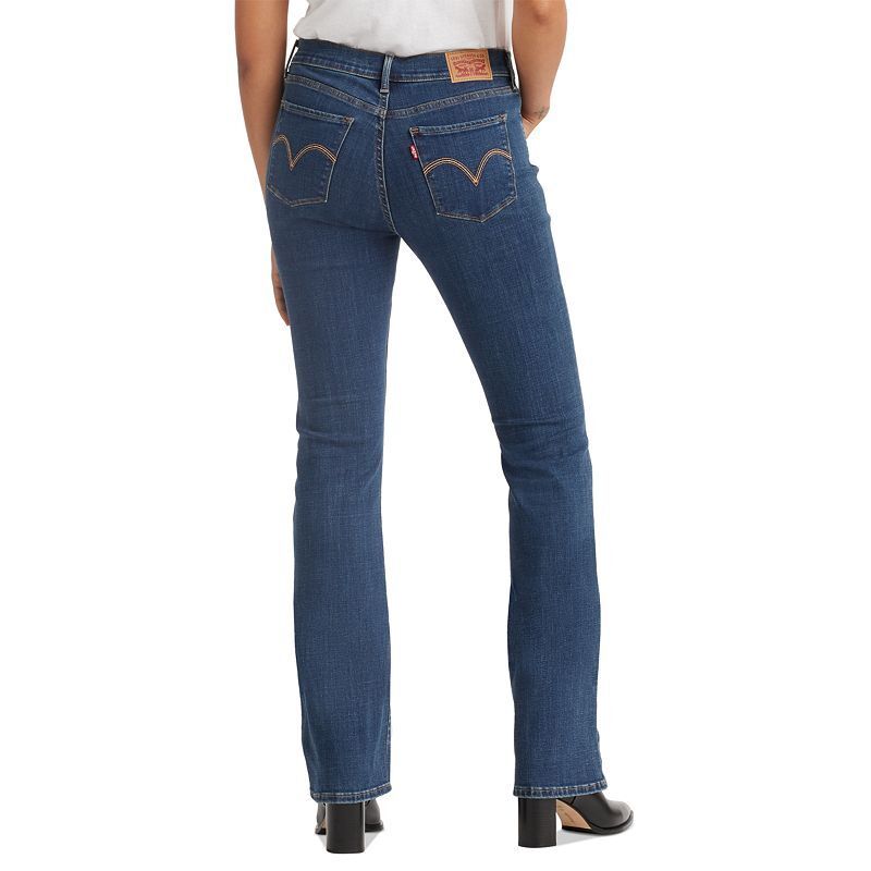 여성 캐주얼 클래식 미드 부츠컷 데님 Women's Casual Classic Mid Rise Bootcut Jeans 5085731 Lapis Wave