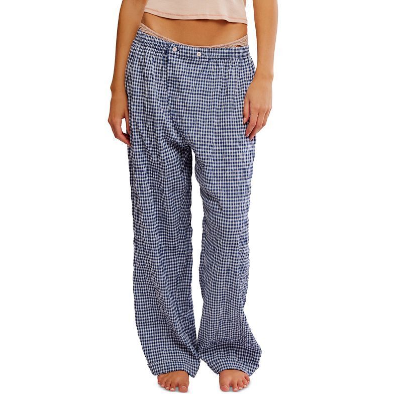 여성 클라우드 파자마 팬츠 Women's Cloud Ten Check-Print Pajama Pants 20474780 Navy