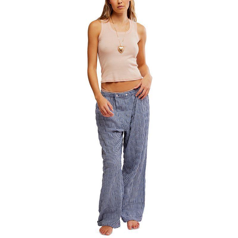 여성 클라우드 파자마 팬츠 Women's Cloud Ten Check-Print Pajama Pants 20474780 Navy