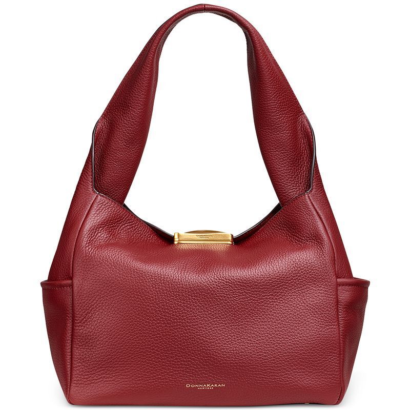 가죽 숄더 Amagansett Soft-Rolled Leather Shoulder with Sculpted Magnet Closure 21845790 Garnet