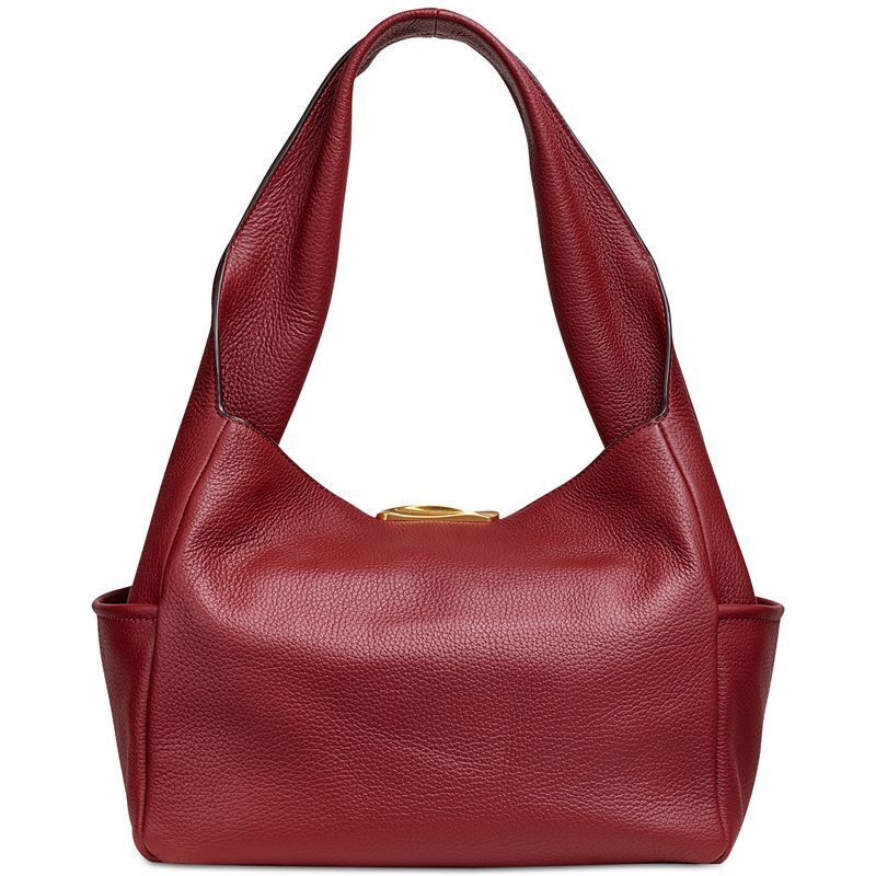 가죽 숄더 Amagansett Soft-Rolled Leather Shoulder with Sculpted Magnet Closure 21845790 Garnet