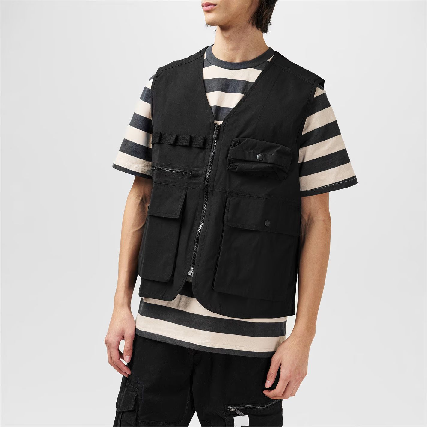 조끼 블랙 Fishing Gilet Black 61497403