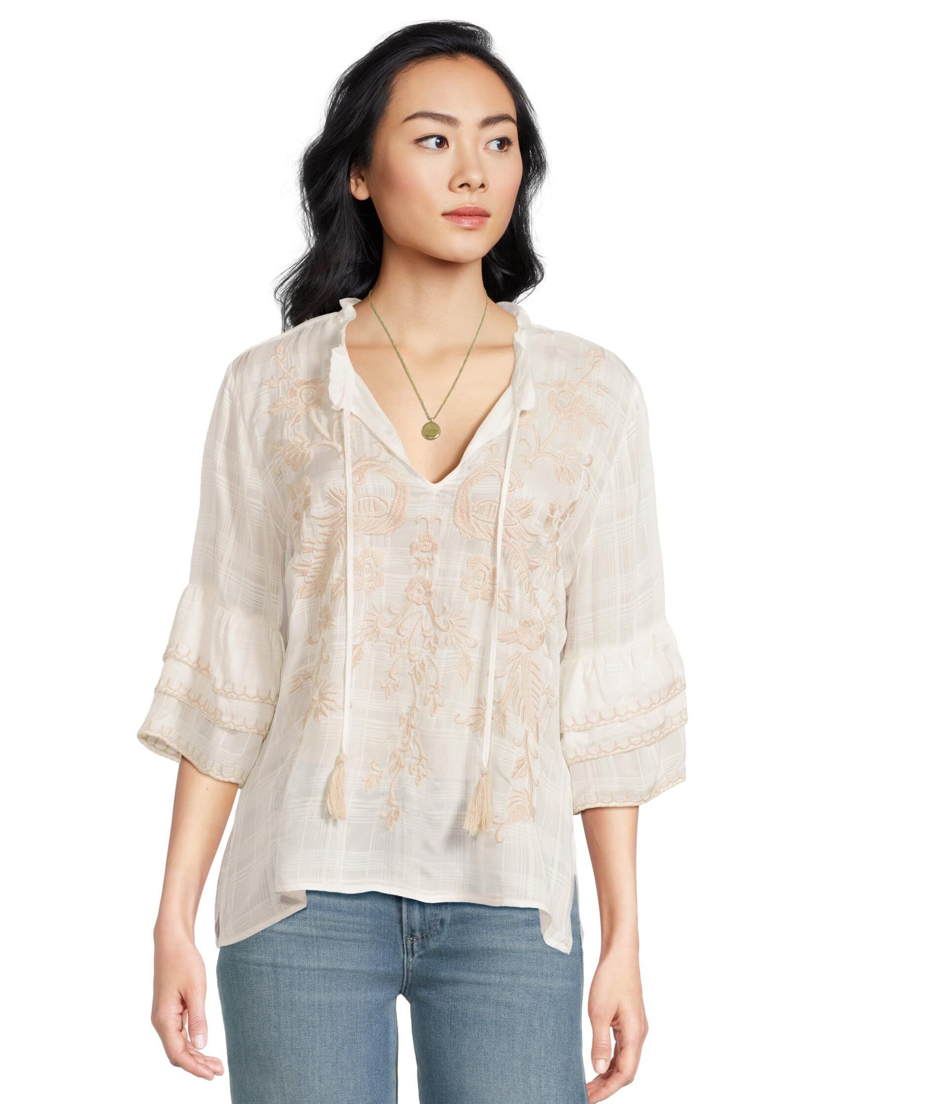 슬리브 블라우스 Ruffle Sleeve Blouse 10012298 1112429