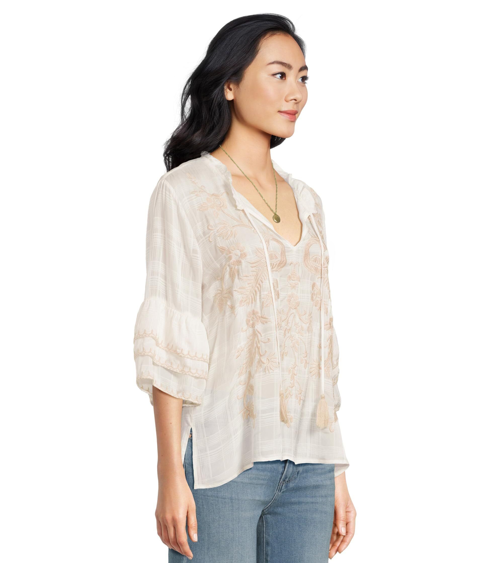 슬리브 블라우스 Ruffle Sleeve Blouse 10012298 1112429