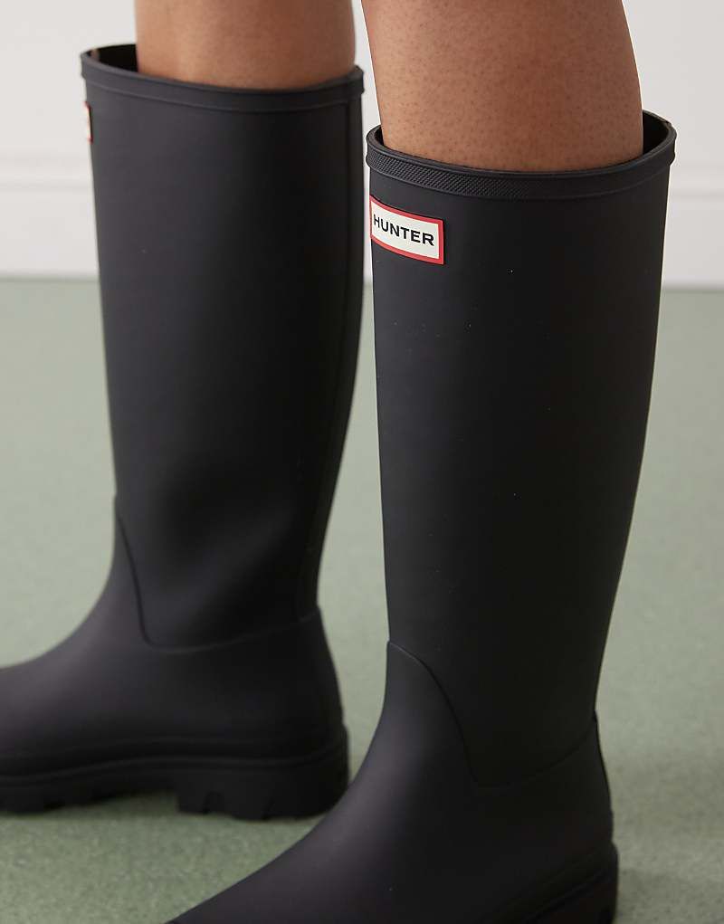 블랙 Downpour   Gummistiefel in Schwarz mit hohem Schaft 207741979SCHWARZ
