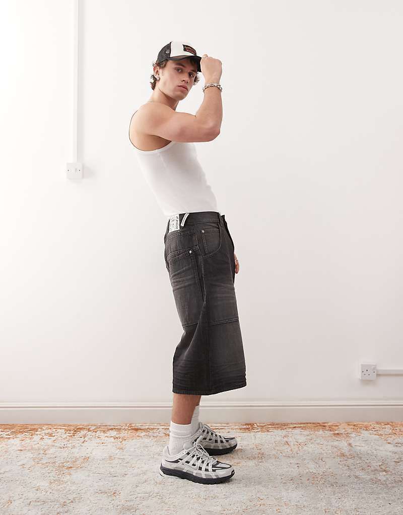 Dunno   Jorts in schwarzer Web-Waschung 208167175Schwarz