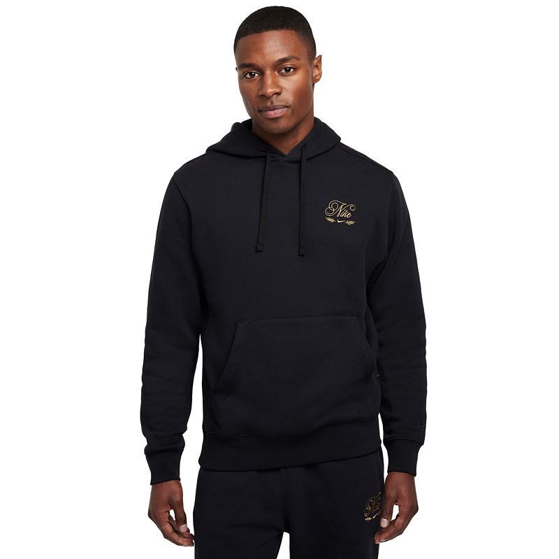남성 자수 골드 클럽 로고 후디 Men's Embroidered Gold Club Logo Hoodie 17950456 Black