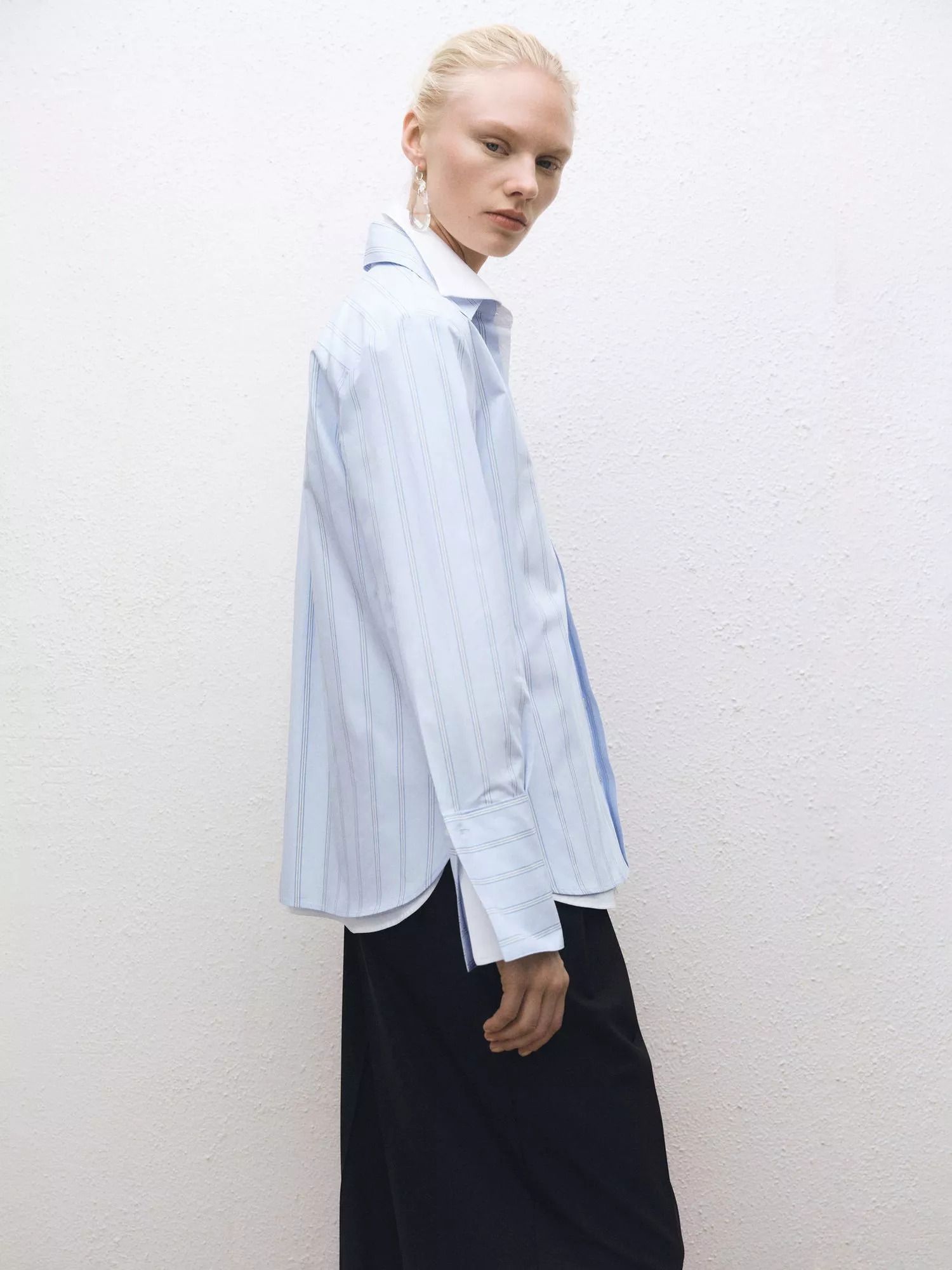 스트라이프 셔츠 블루 Chynyr Stripe Shirt, Blue 113269661