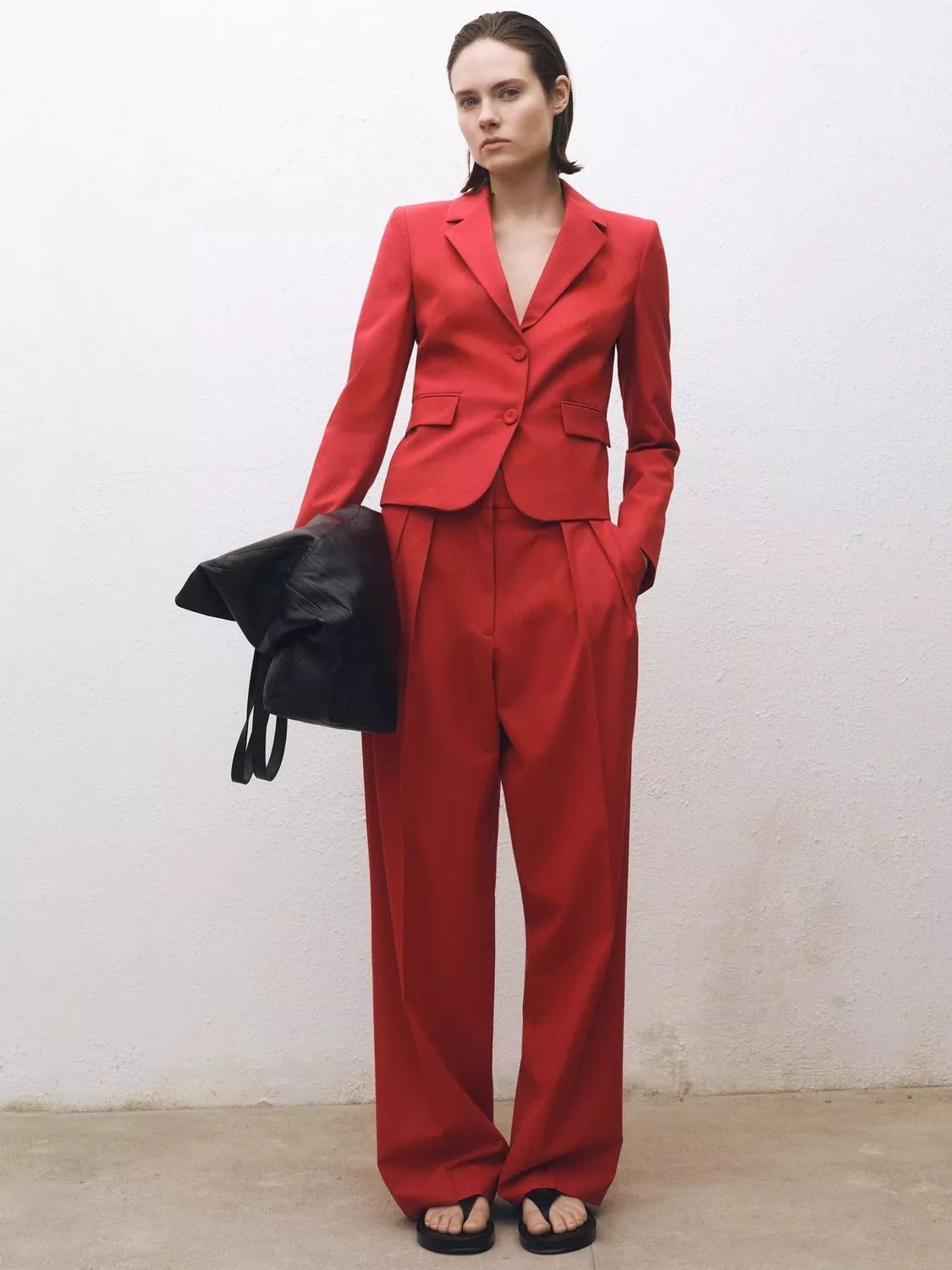 울 블렌드 블레이저 레드 Margot Wool Blend Blazer, Red 113368955