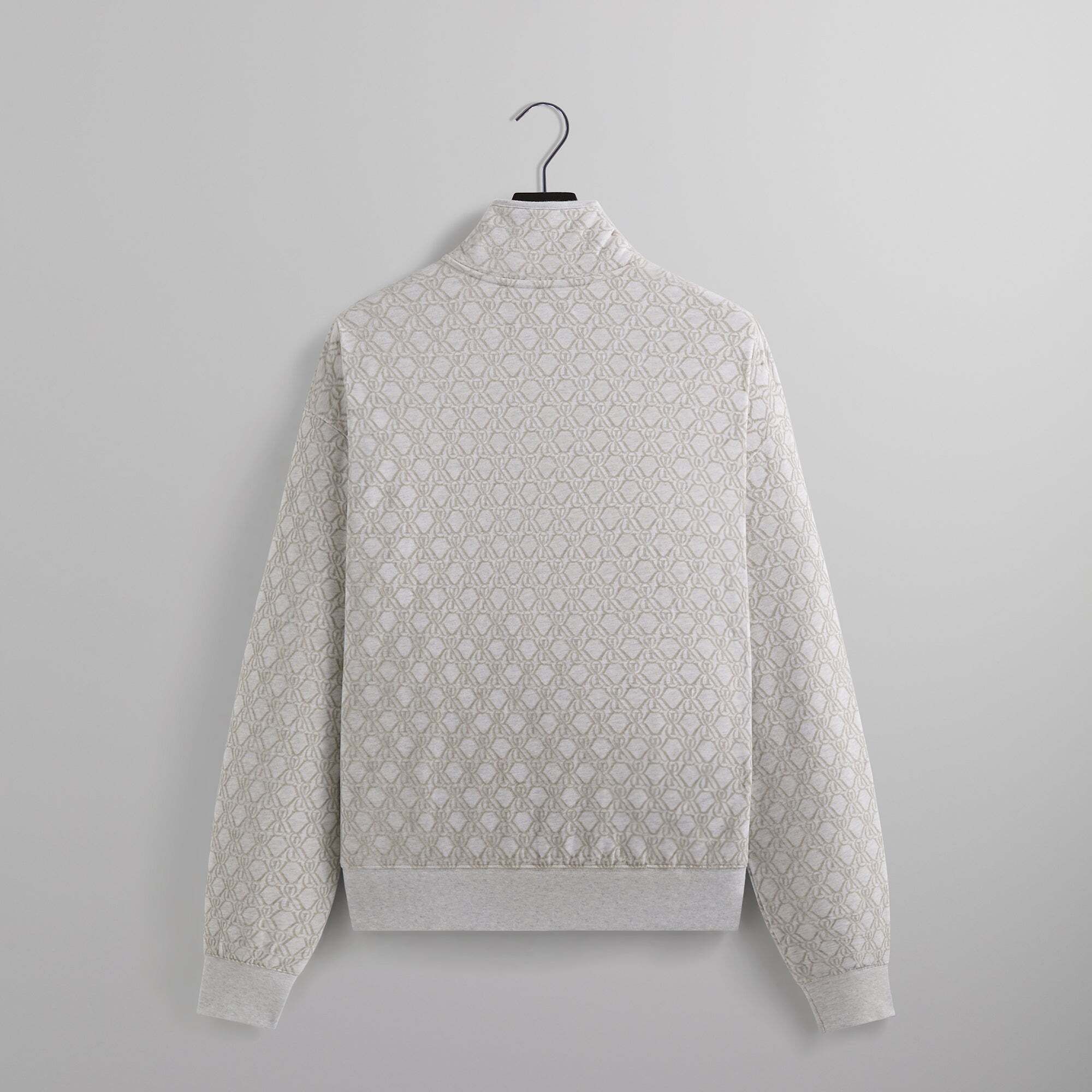 플리스 풀 집업 라이트 그레이 Kith Bonded Fleece Wyona Full Zip - Light Heather Grey 8284600270976