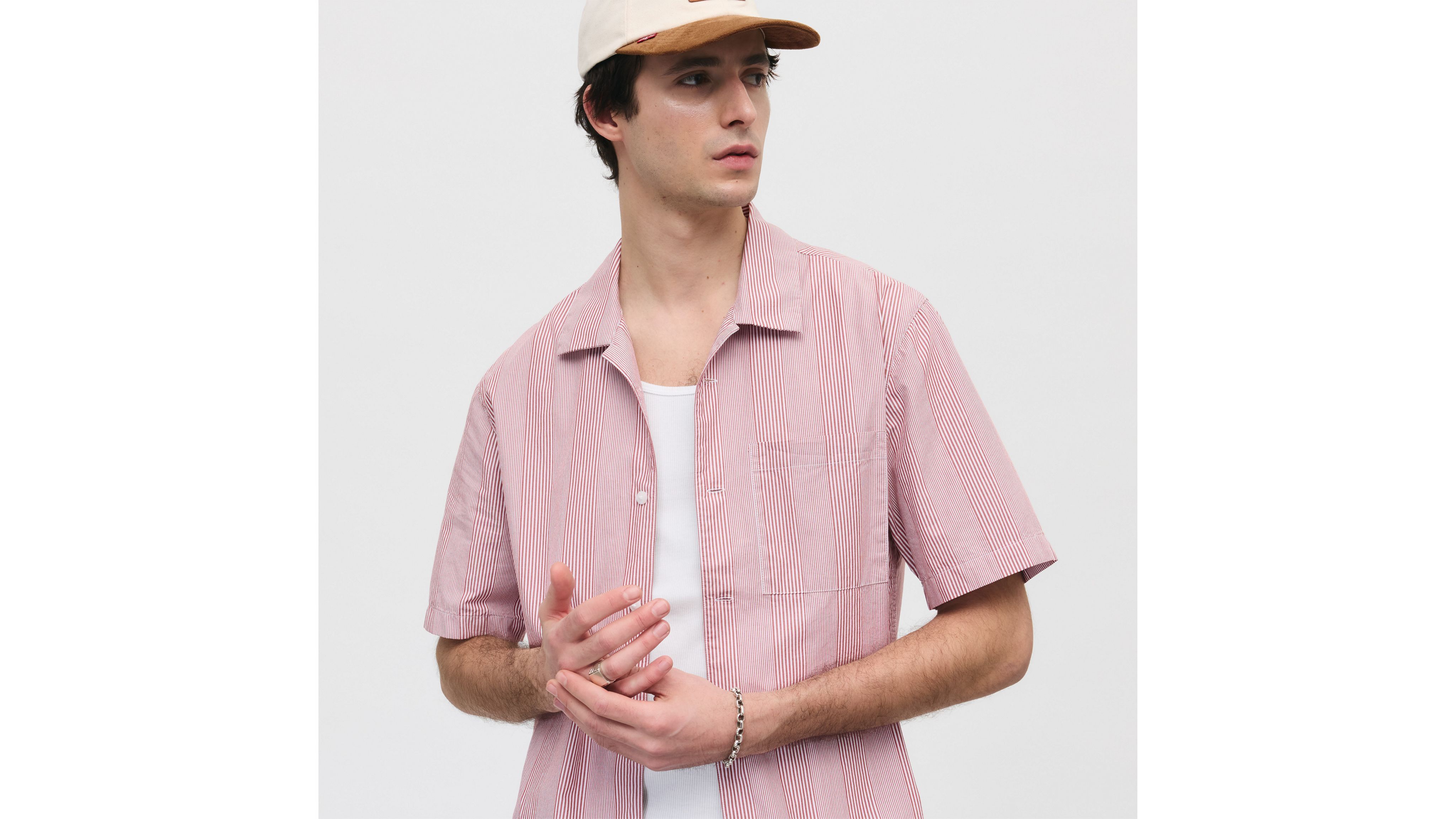 반팔 박시 셔츠 Short-sleeve Townes Boxy Shirt 001G50001