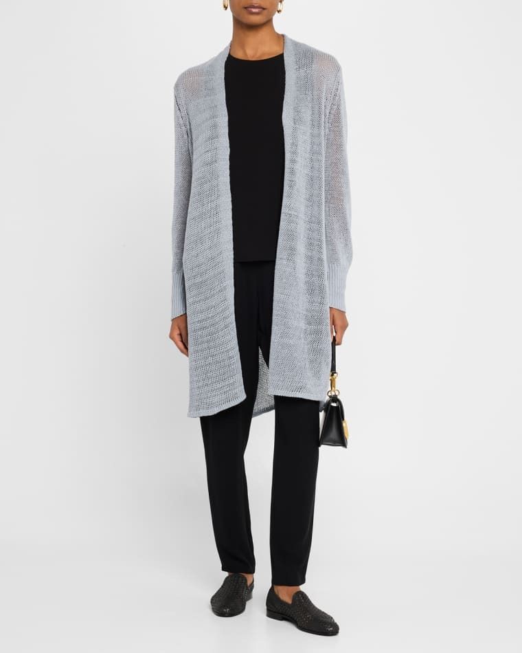 니트 롱 가디건 Knit Open-Front Long Cardigan prod281740002GREYSTONE