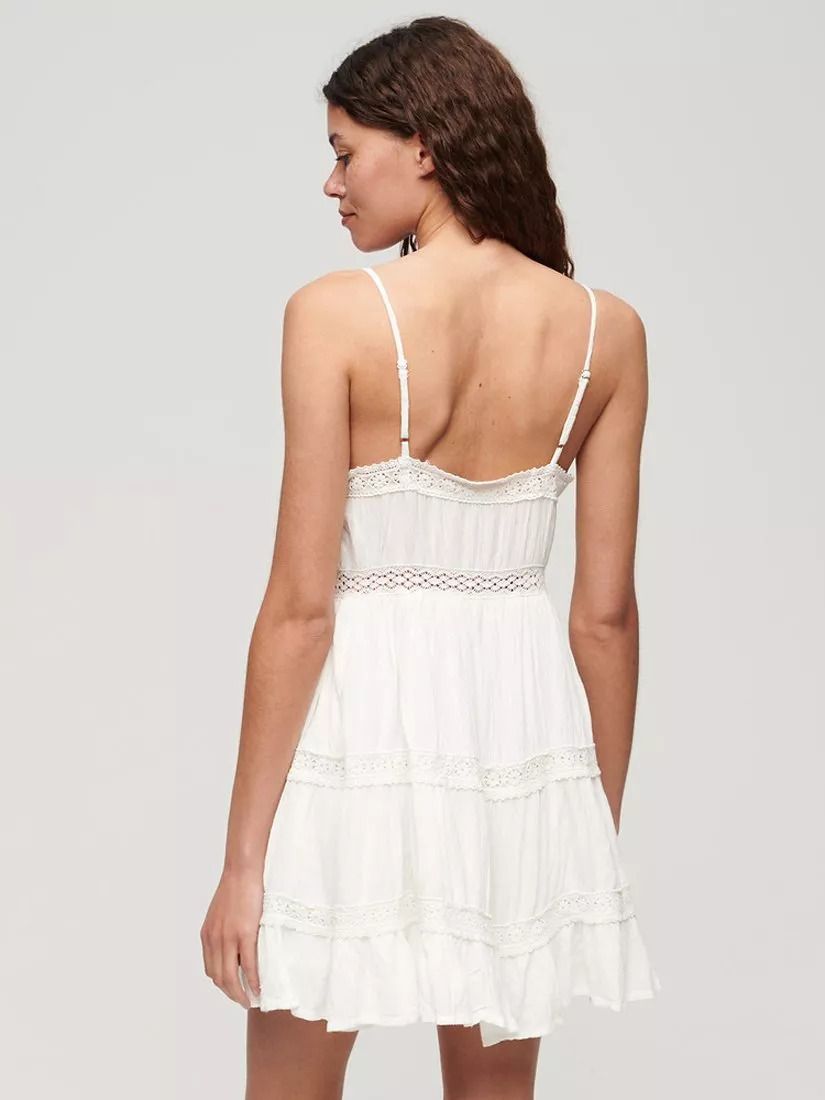 레이스 트리밍 캐미솔 미니 드레스 Alana Lace Trim Cami Mini Dress 111942348