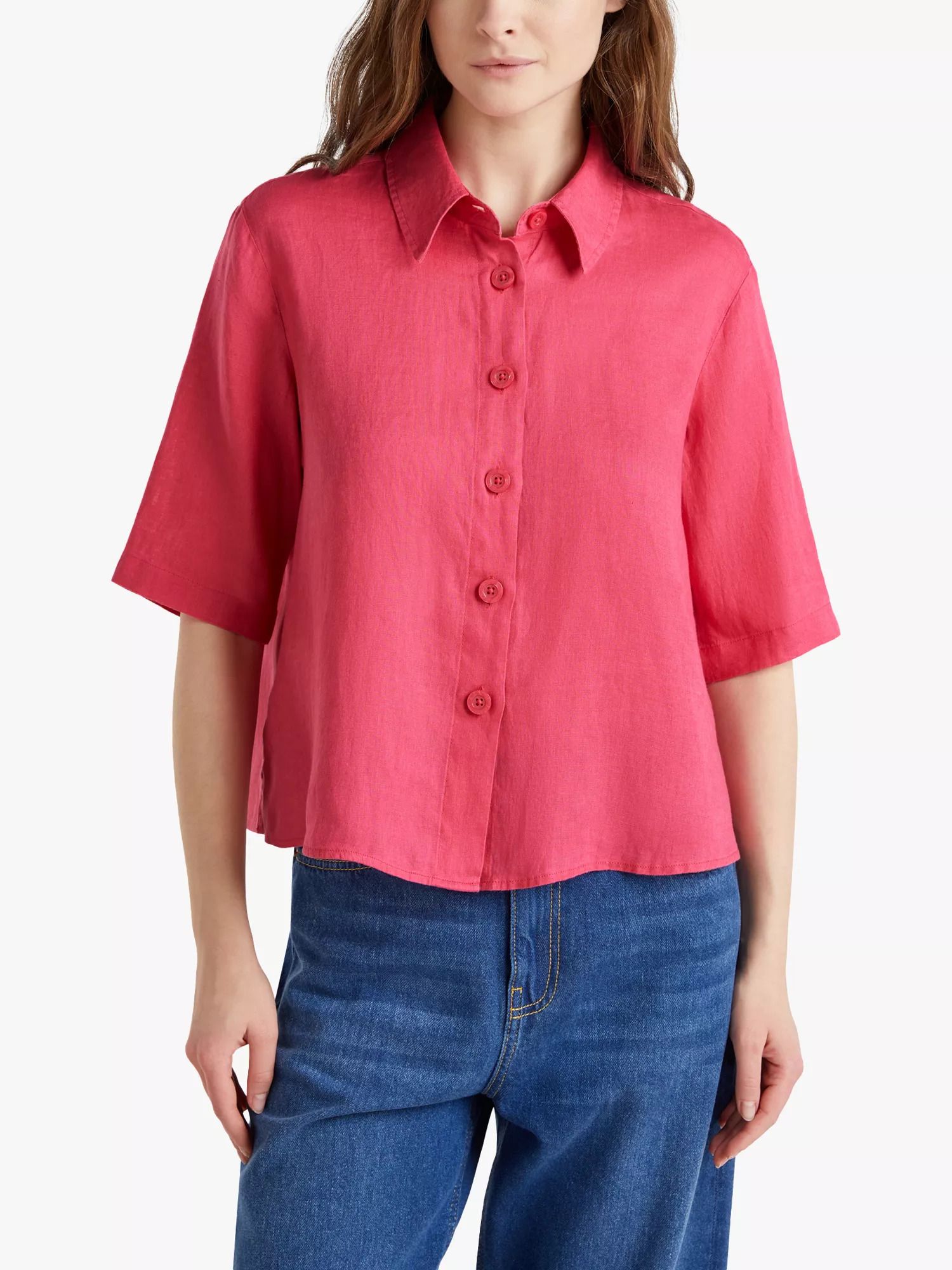 린넨 셔츠 Linen Shirt 113552263 Mid Red
