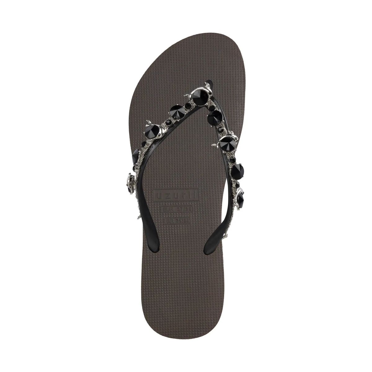 블랙 돌핀 플리 UZURII Zehentrenner Black Dolphin mocca                        Flip Flop A0617744