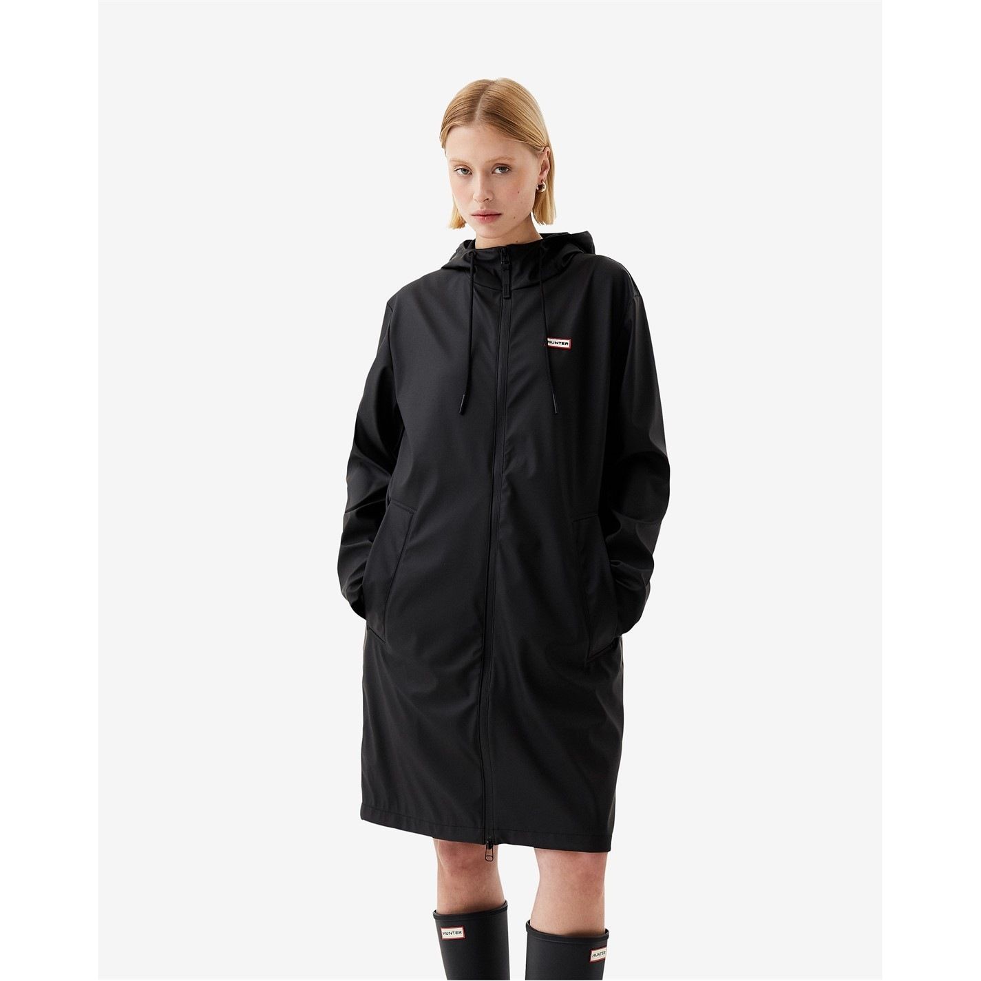 헌터 미드 자켓 Hunter Andrea Mid Jacket 674257 Black