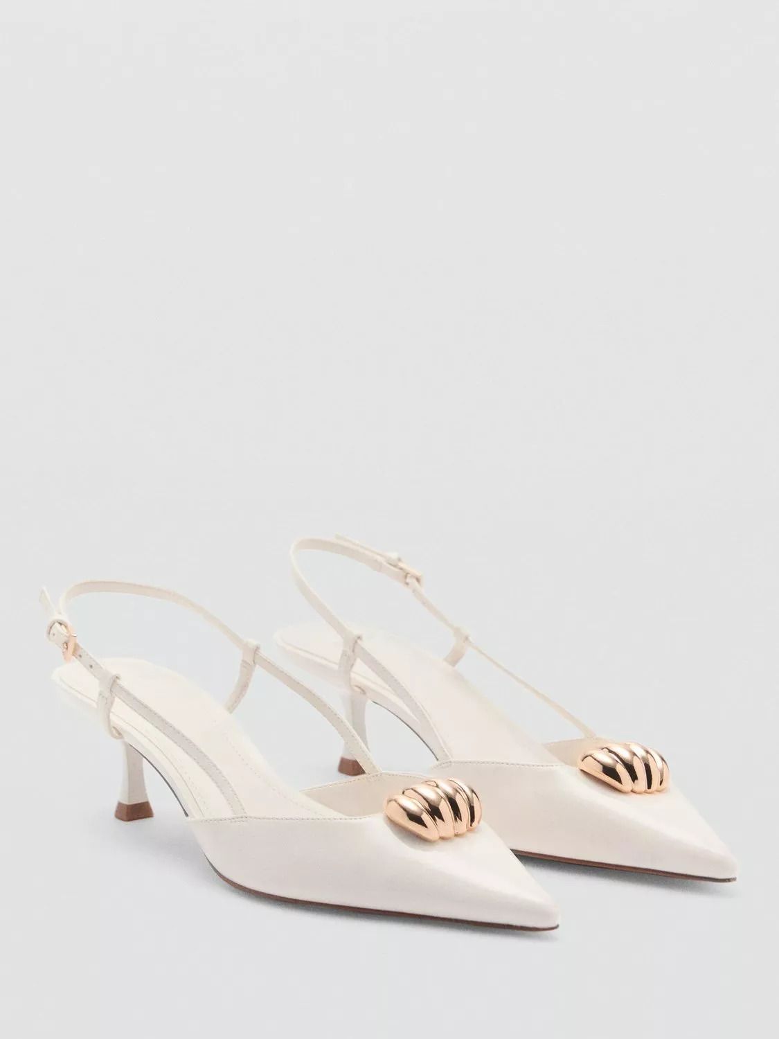 슬링백 포인티드 화이트 Imagine Slingback Pointed Heeled Courts, White 113226491