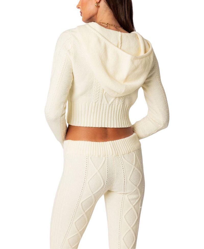 케이블 니트 후드 가디건 Ray Cable Knit Hooded Cardigan 5054922