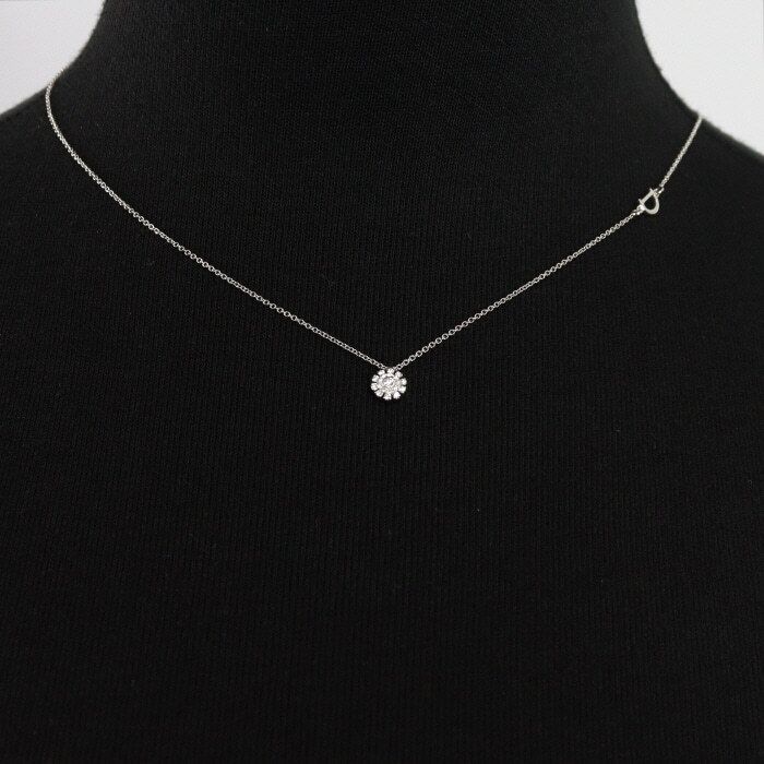 18k 중고 20074583 18K 화이트골드 011캐럿 다이아 마르게리타 목걸이 aa50321