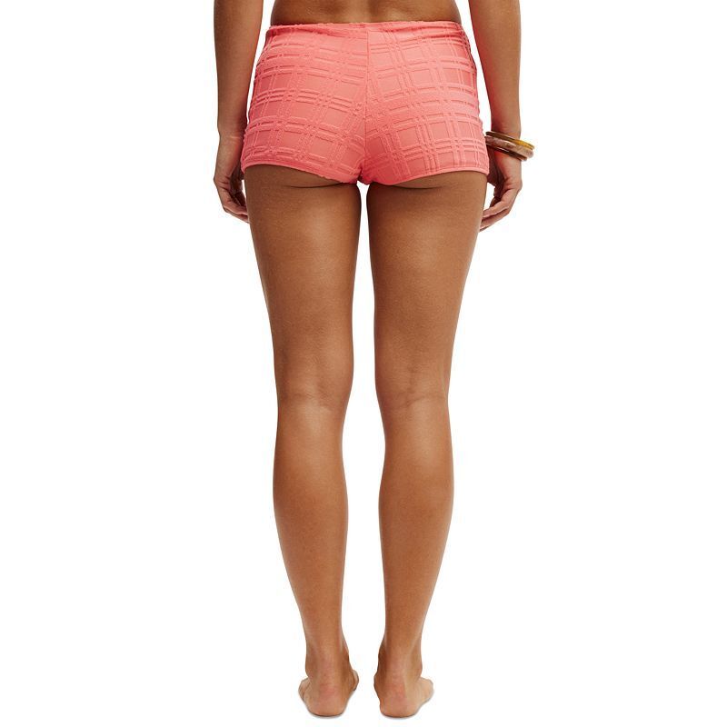 여성 하이웨이스트 스윔 바지 Women's High-Waisted Swim Shorts 21171360 Shell Pink Terry Jacquard