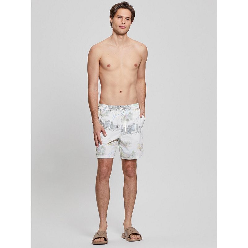 여성 프린팅 스윔 트렁크 Women's Printed Swim Trunks 21641730 Aop cities