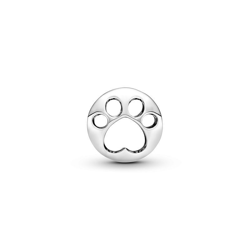 스털링 실버 프린트 참 Sterling Silver Openwork Paw Print Charm 13312576 No Color