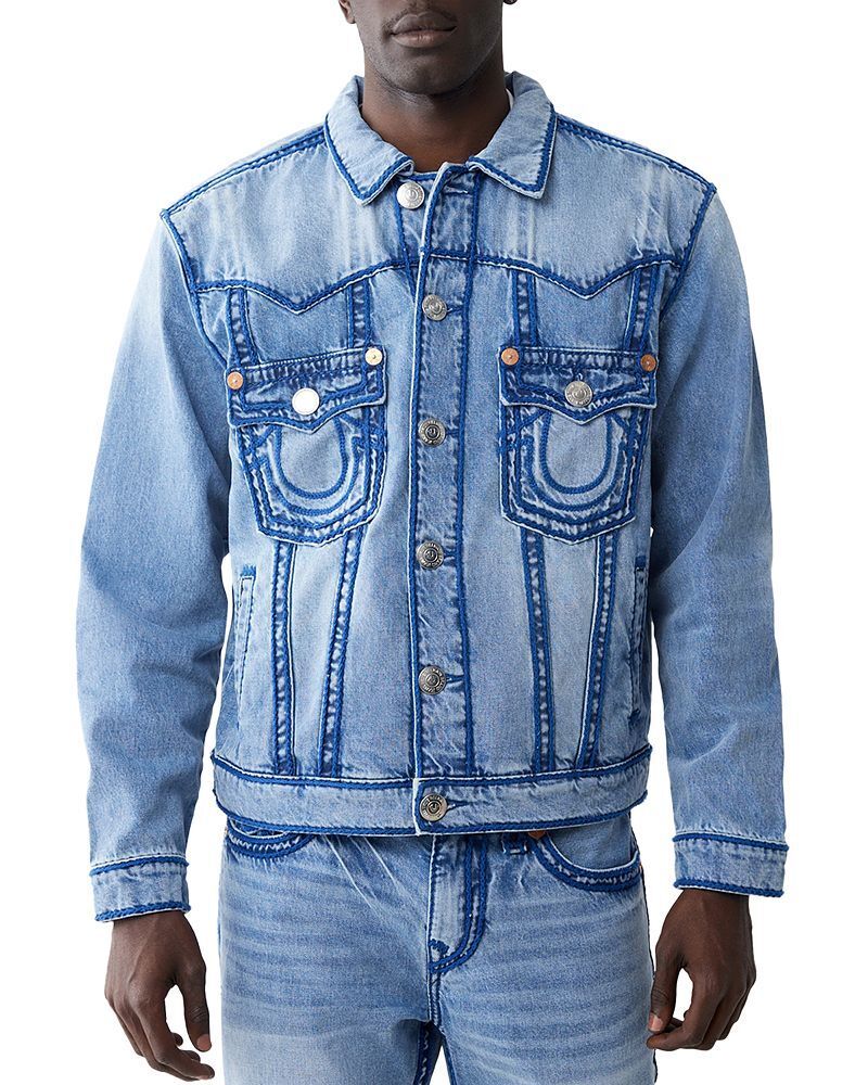 지미 레귤러 핏 스티치 진 자켓 Jimmy Regular Fit Rope Stitch Jean Jacket 5554364