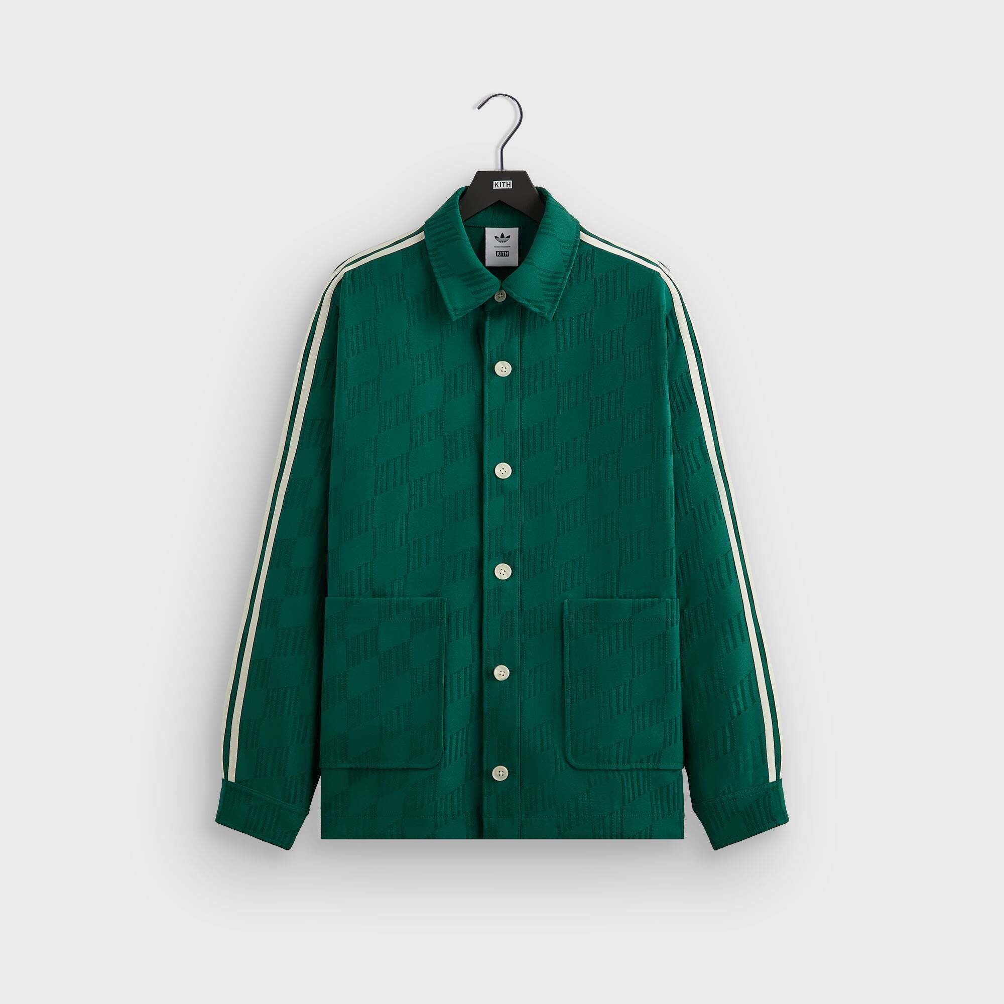 아디다스 자카드 오버셔츠 그린 Kith for adidas Football Jacquard Overshirt - Green 8285147824256