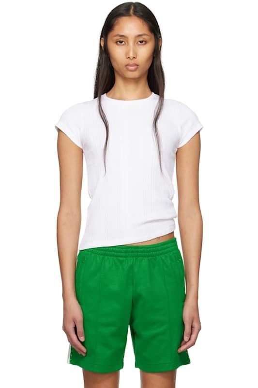 화이트 에디션  슬림 티셔츠 White Hanes Edition Varigated 60s Slim T-shirt 17572991