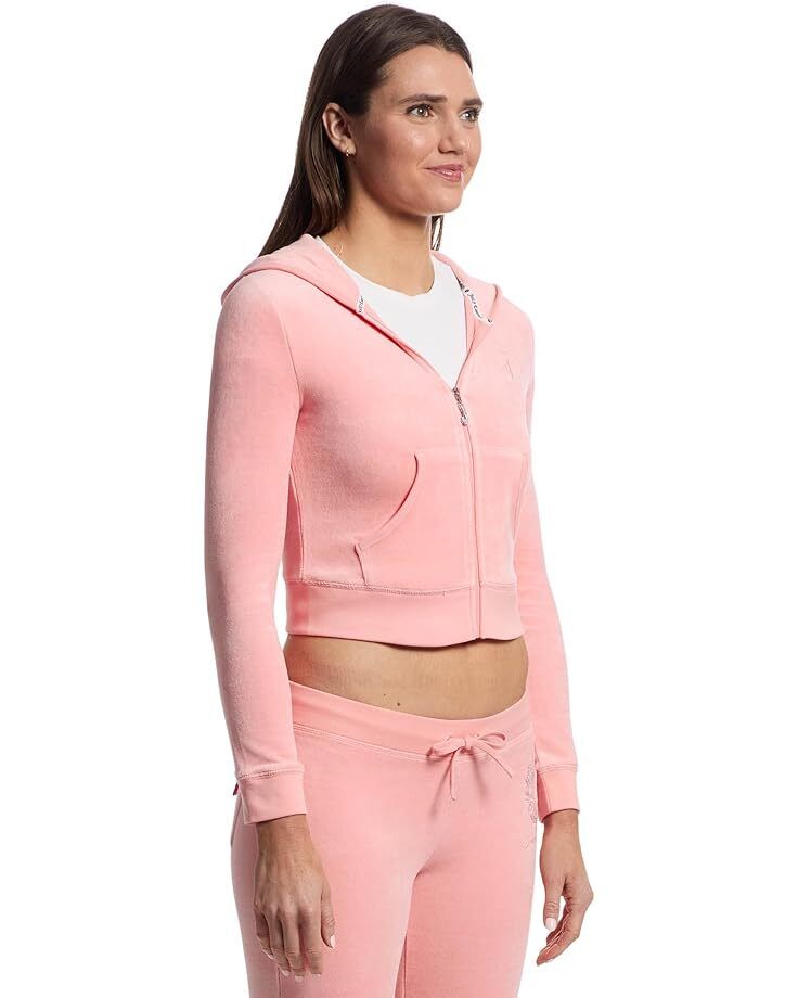 여성 쥬시 꾸뛰르 헤리티지 크롭 트랙 자켓 Women's Juicy Couture Heritage Cropped Track Jacket  1001223326112