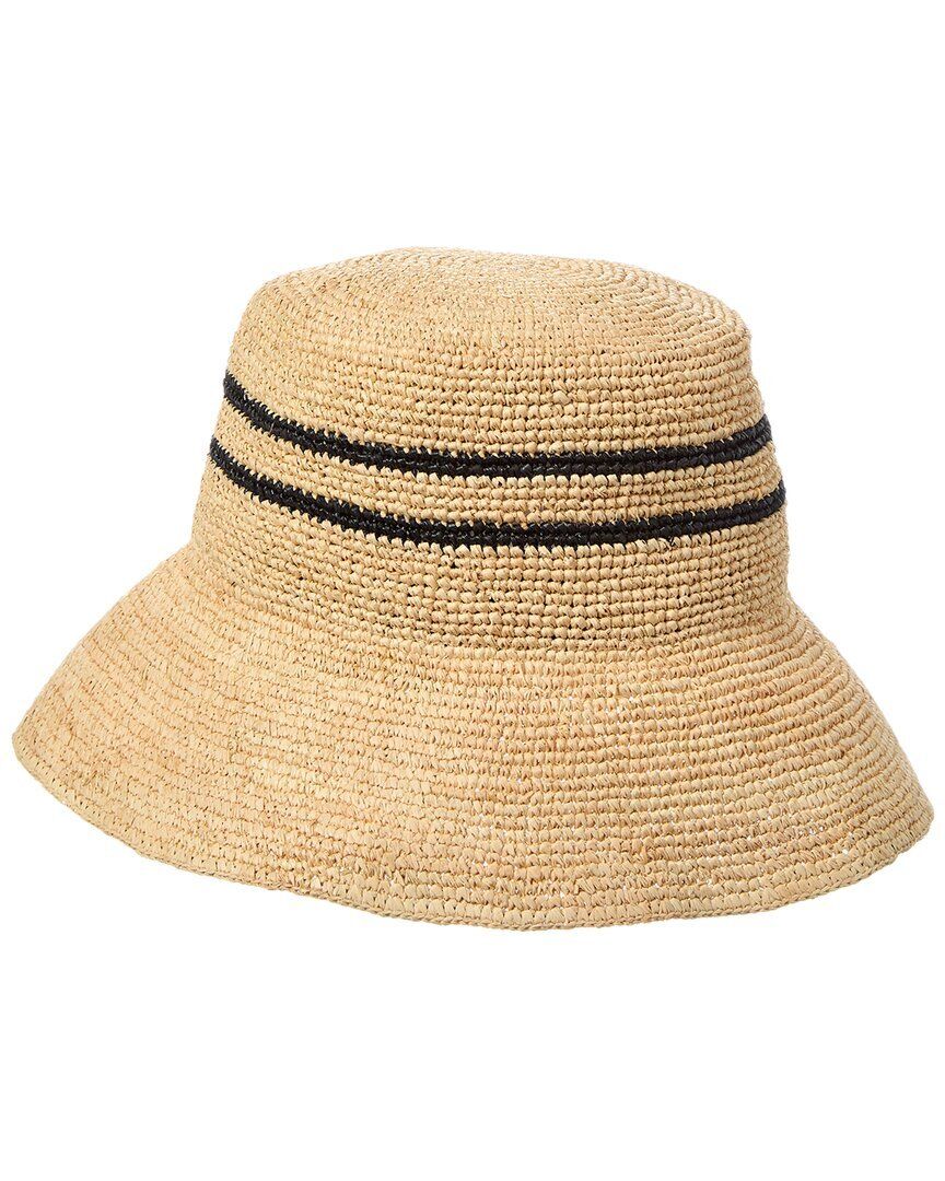 빈스 라피아 스트라이프 버킷 모자 Vince Raffia Stripe Cloche Bucket Hat 1111091312