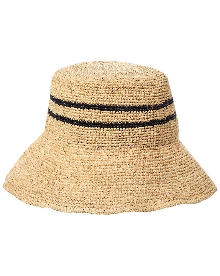 빈스 라피아 스트라이프 버킷 모자 Vince Raffia Stripe Cloche Bucket Hat 1111091312