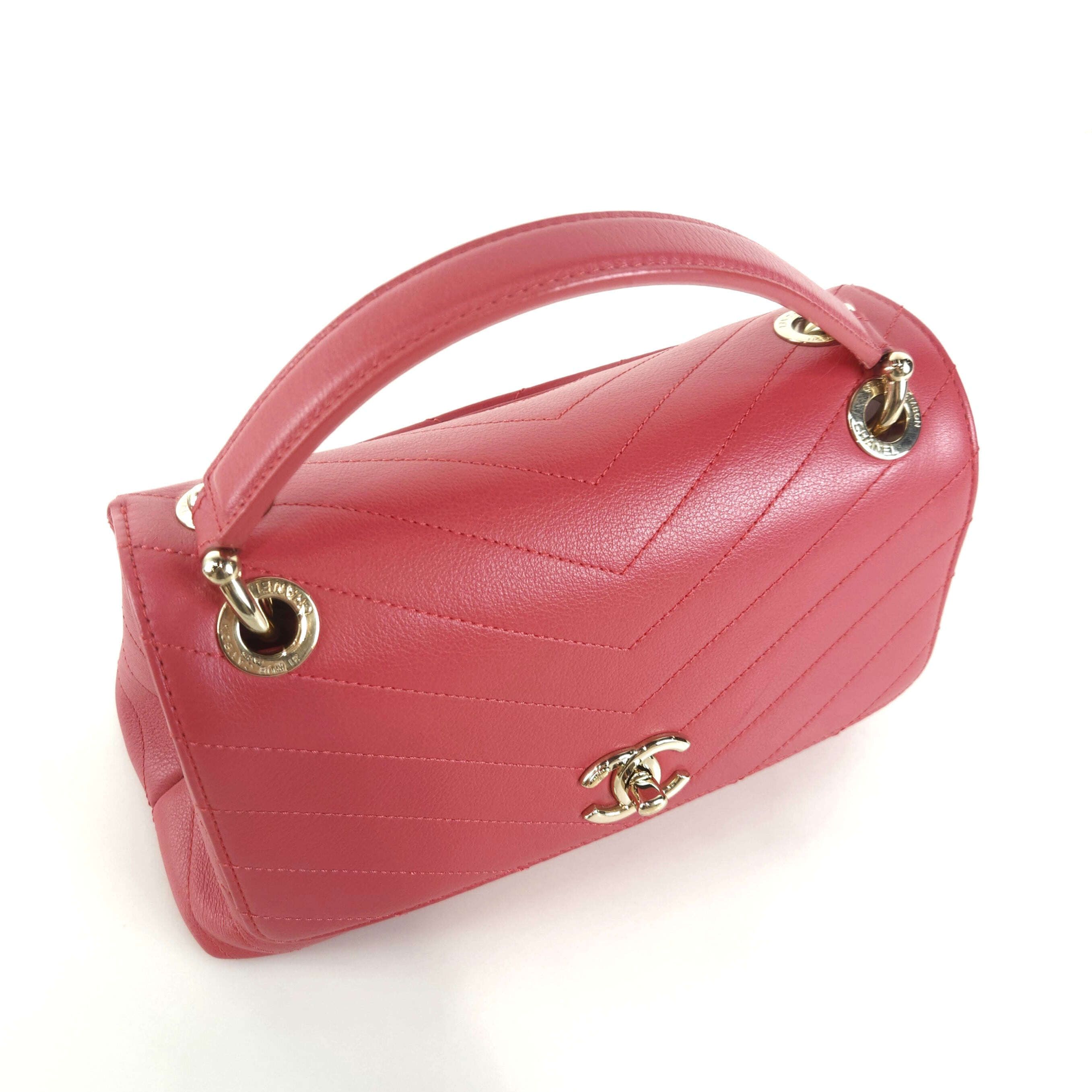 【CHANEL】A57147★シェブロン トップハンドル CHANEL シャネル Vステッチ トップハンドル フラップバッグ