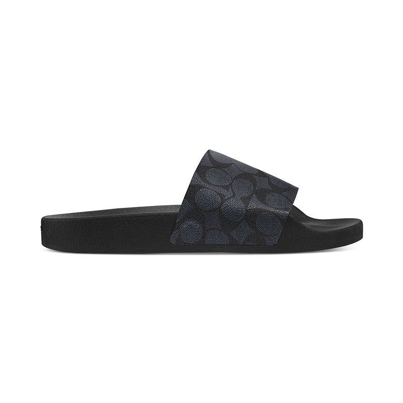 남성 시그니처 캔버스 풀 슬리퍼 Men's Signature Coated Canvas Pool Slide 8988022 Charcoal