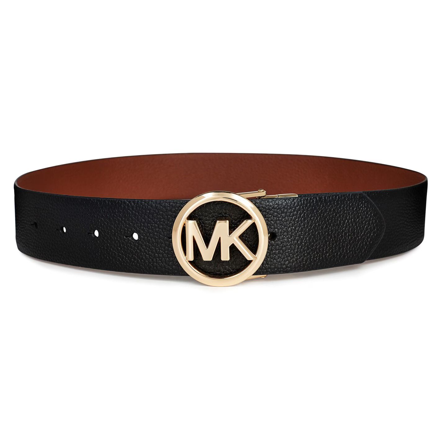 마이클 라운드 버클 리버시블 벨트 Michael Kors Round Buckle Reversible Belt 702130 Black Rev