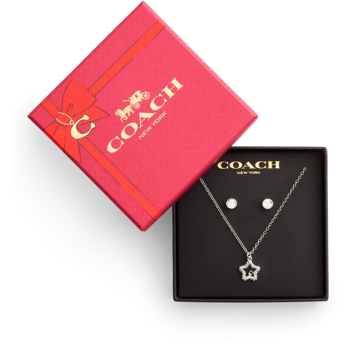 코치 s Coach Pv St E Nklc S Ld99 716519 Crystal/Rhodium