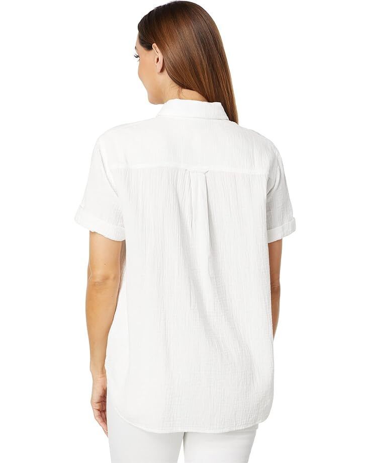 여성 반팔 셔츠 Women's Madewell Lightspun Short-Sleeve Flap-Pocket Shirt  9735014296577