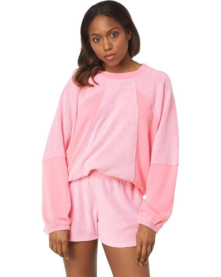 여성 포우 양털 Women's SUNDRY Faux Sherpa Raglan  98832351051346
