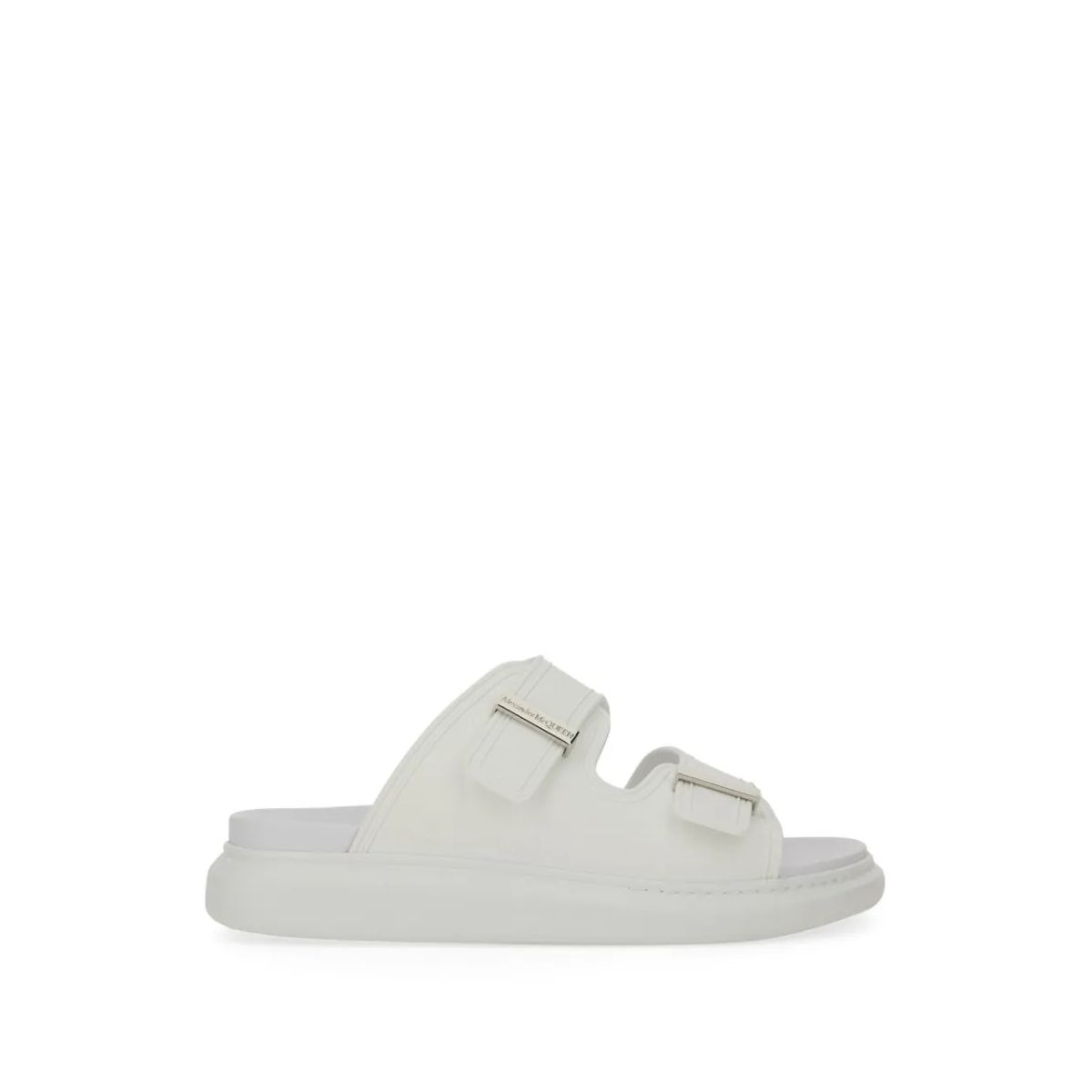 하이브리드 더블 버클 샌들 화이트 로퍼 Alexander McQueen Hybrid Double Buckle Sandal White                        Loafer A0640836