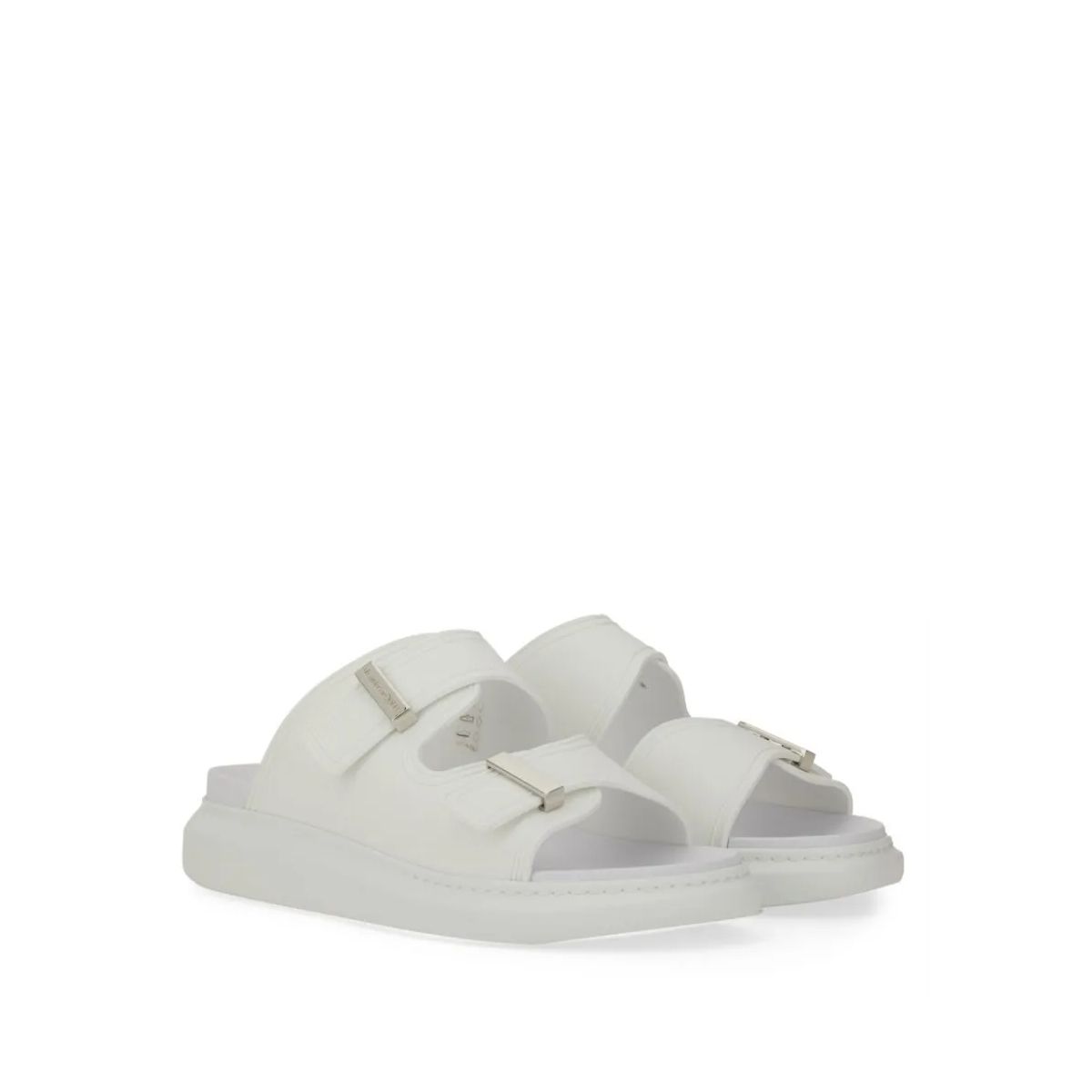 하이브리드 더블 버클 샌들 화이트 로퍼 Alexander McQueen Hybrid Double Buckle Sandal White                        Loafer A0640836
