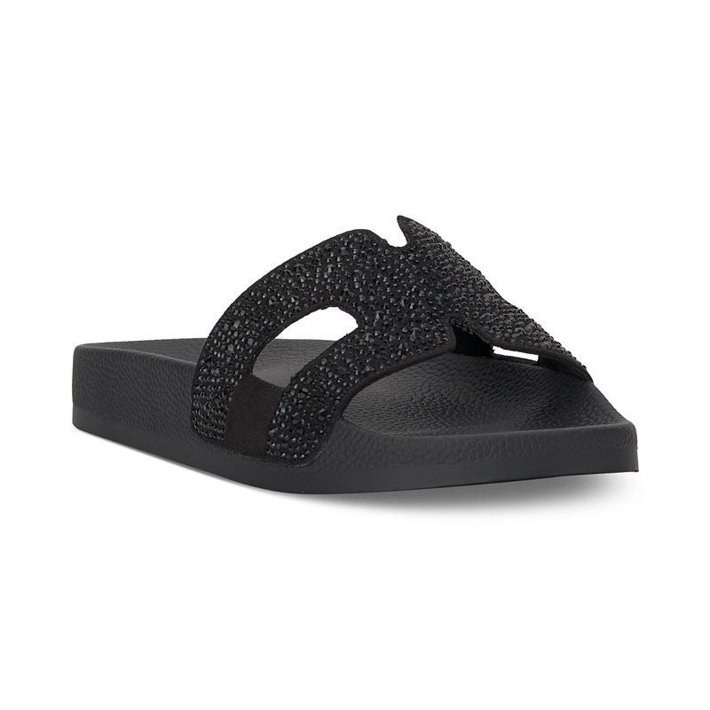 여성 풀 슬리퍼 Women's Pia Pool Slides, Created for Macy's 17715835 Black Bling