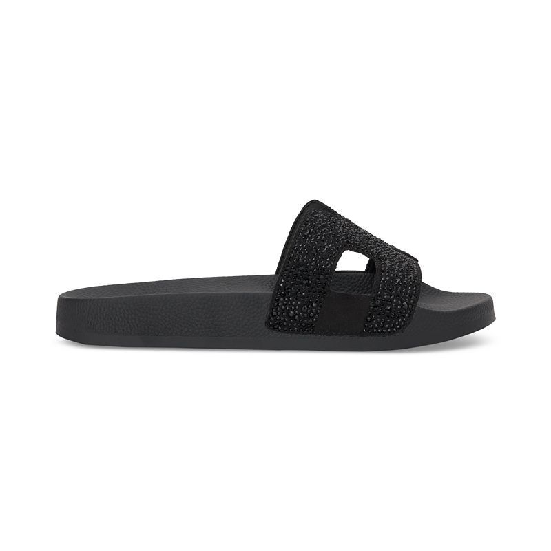 여성 풀 슬리퍼 Women's Pia Pool Slides, Created for Macy's 17715835 Black Bling