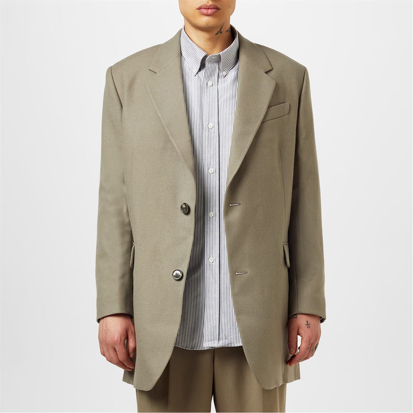 오버사이즈 투 버튼 자켓 Oversize Two Buttons Jacket 549955 Taupe 218