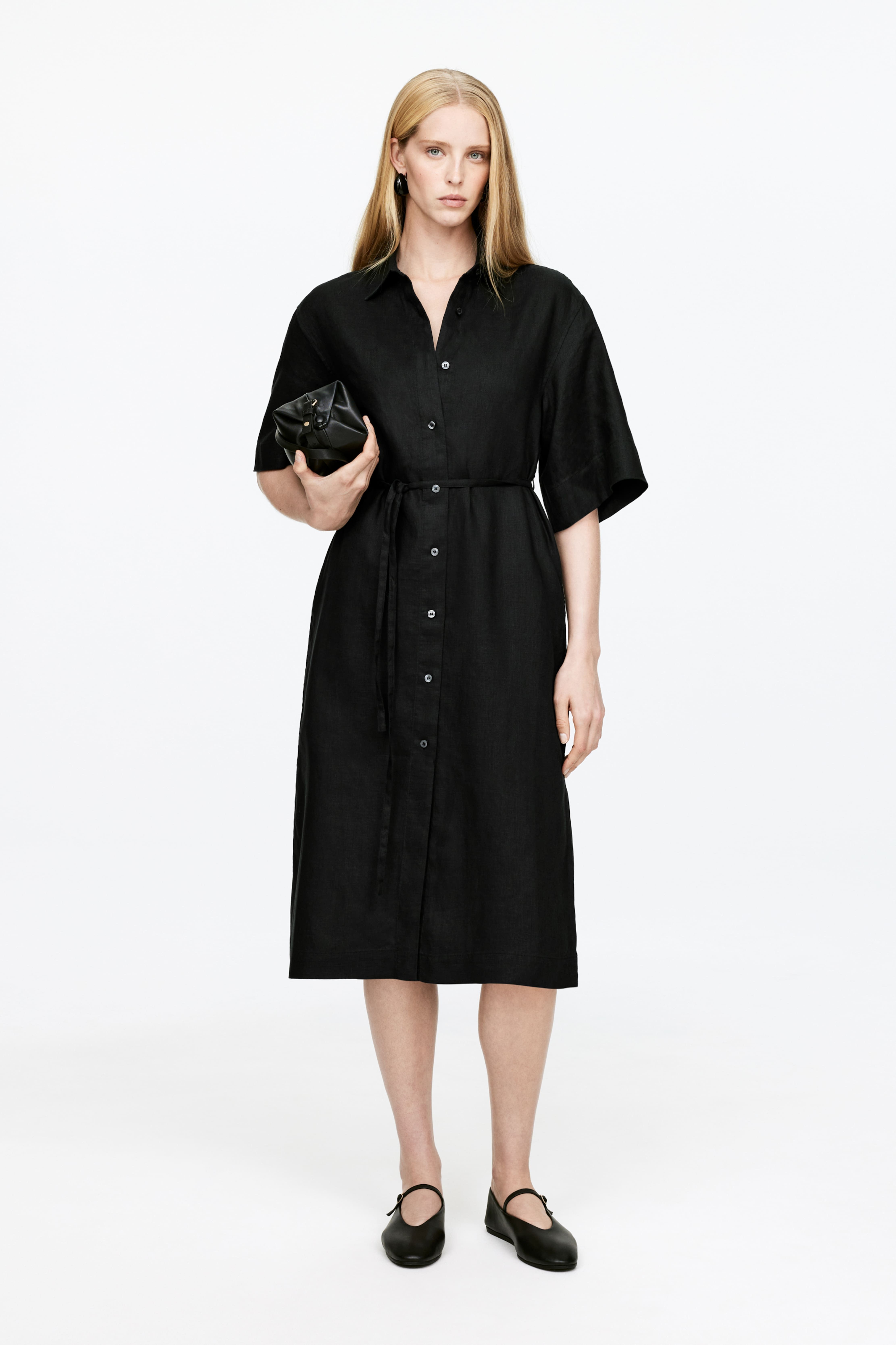 린넨 셔츠 드레스 Linen Shirt Dress 1261690001