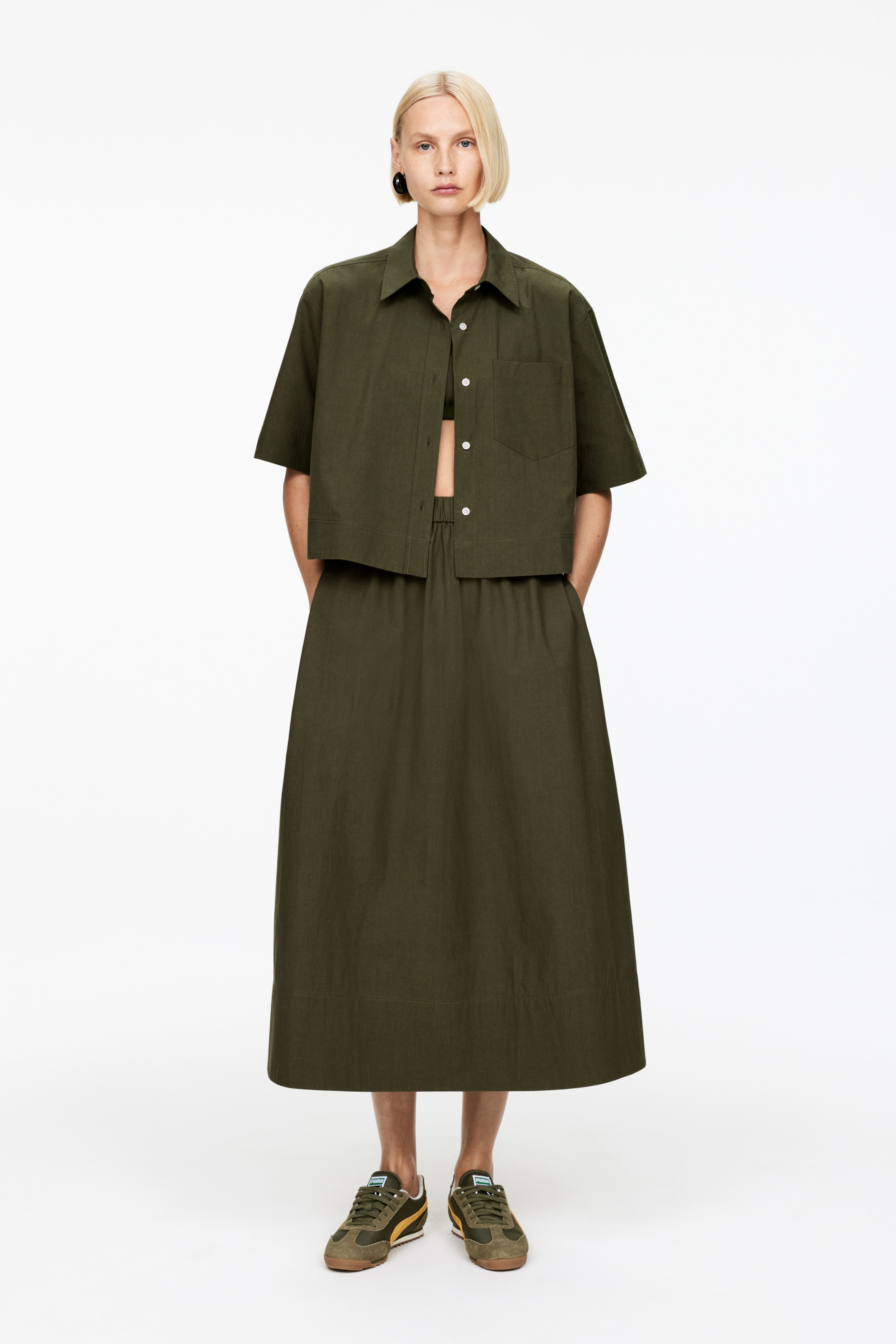 반팔 코튼 셔츠 Short-Sleeve Cotton Shirt 1223611004
